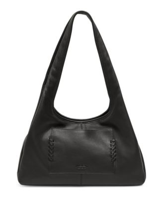 Macon Triple Entry Whip Stitch Shoulder Bag