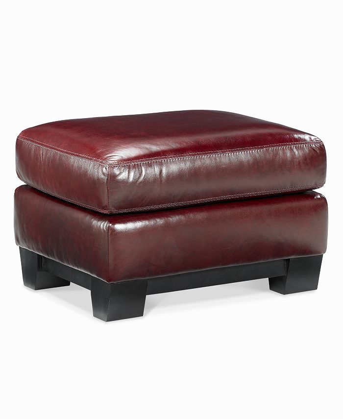 Furniture Hampton Leather Ottoman Macy's