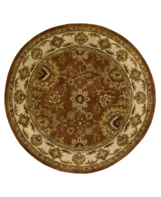 Nourison Home - "Jaipur" JA13 Rust Area Rug, 6' Round