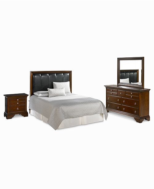 Furniture Chatham 3 Piece Queen Bedroom Set Headboard Dresser And Nightstand Reviews Furniture Macy S