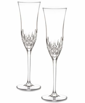Waterford Love Forever Lead Crystal Flute Set of 2 A 