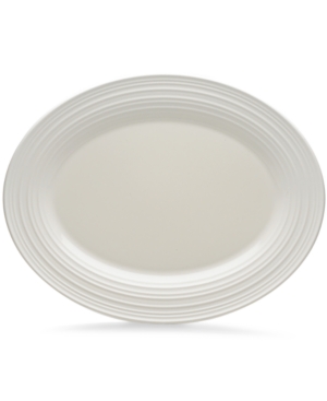 Mikasa Dinnerware, Swirl White Oval Platter