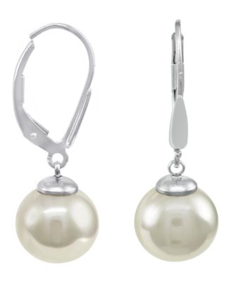 Majorica - Sterling Silver Earrings, Imitation Pearl