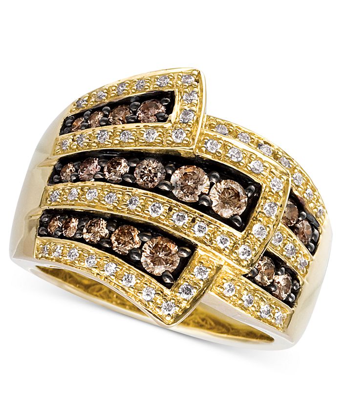 Le Vian Chocolate Diamonds® Wrap Ring (1 ct. t.w.) in 14k Gold & Reviews Rings Jewelry