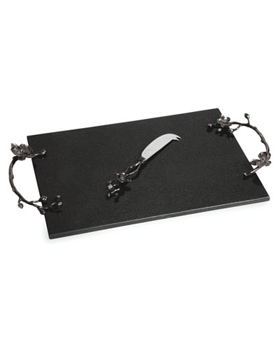 Michael Aram Black Orchid Cheese Board with Knife