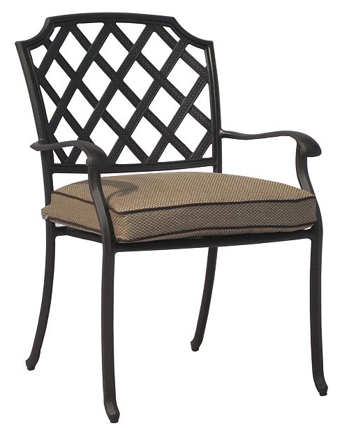 Furniture CLOSEOUT! Grove Hill Cast Aluminum Outdoor Dining Chairs, Created for Macy&#39;s & Reviews ...