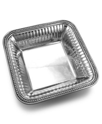 Wilton Armetale - Serveware, Flute and Pearls Square Bowl