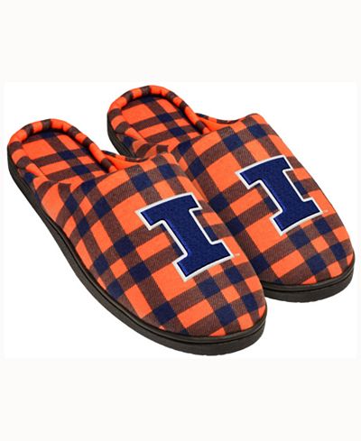 Forever Collectibles Illinois Fighting Illini Flannel Slide Slippers