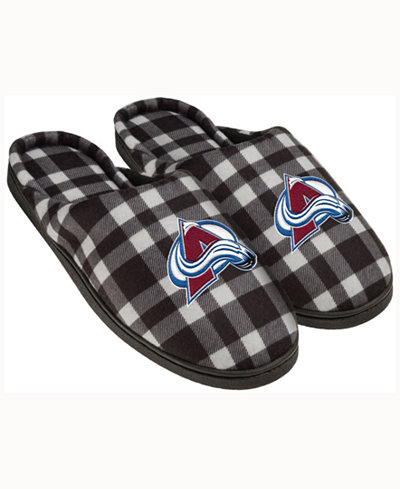 Forever Collectibles Colorado Avalanche Flannel Slide Slippers