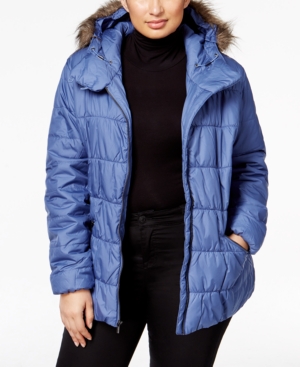 Columbia Plus Size Sparks Lake Faux-Fur-Trim Puffer Jacket