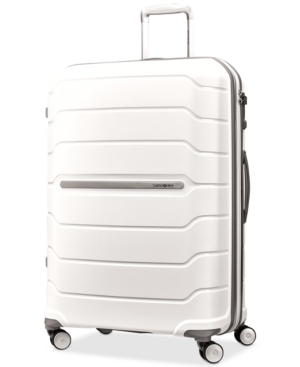 Shop Samsonite Freeform 28" Expandable Hardside Spinner Suitcase In White