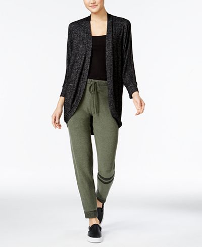 Hippie Rose Juniors' Cocoon Cardigan & Jogger Pants