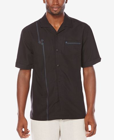 Cubavera Men's Texture Embroidered Shirt