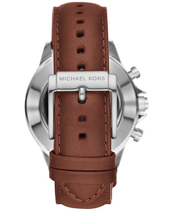 Michael Kors Access Men s Gage Hybrid Chocolate Leather Strap