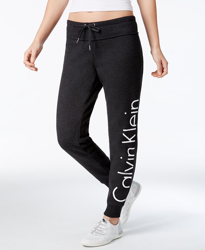 Calvin Klein Fleece Logo Pants & Reviews - Pants & Capris - Women - Macy's
