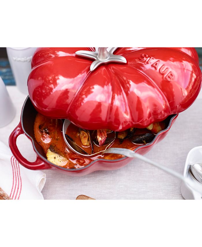 Staub Enameled Cast Iron 3Qt. Tomato Cocotte Macy's