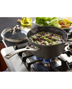 Calphalon Contemporary Nonstick 3.5 Qt. Pour and Strain Covered Saucepan