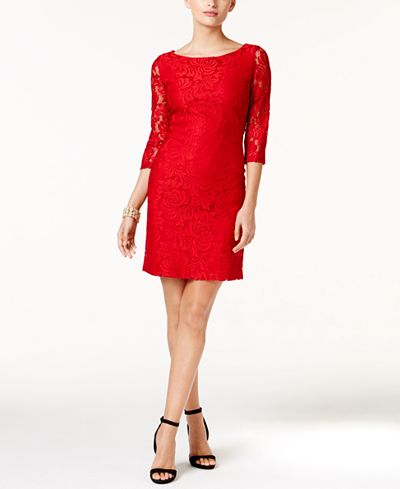 Ivanka Trump Lace Sheath Dress