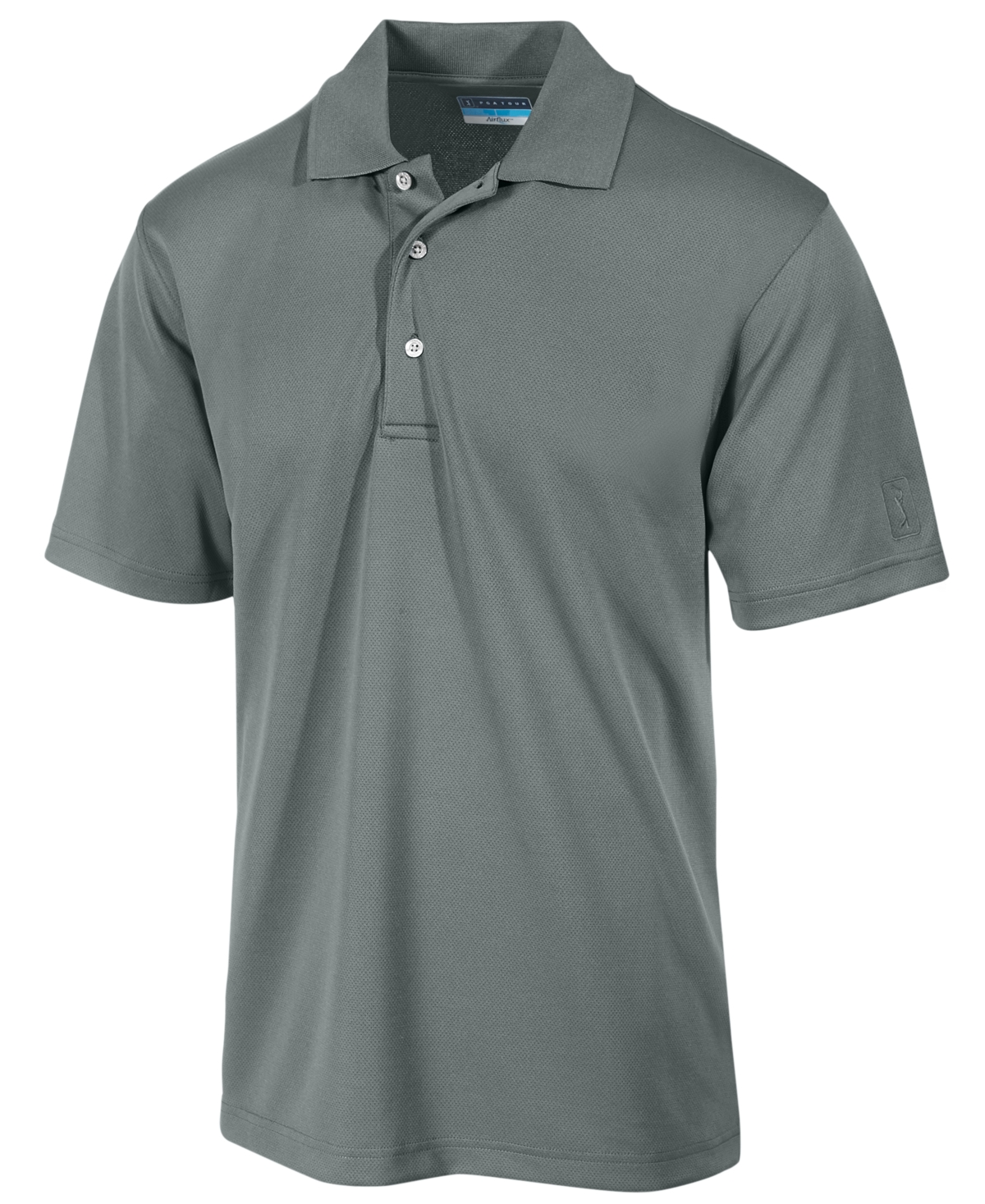 Men's Airflux Solid Golf Polo Shirt - Asphalt