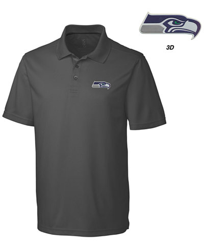 Cutter & Buck Men's Seattle Seahawks 3D Emblem Fairwood Polo Shirt