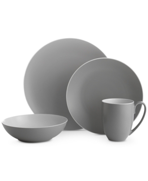 Shop Nambe Pop Collection By Robin Levien 4-piece Place Setting In Slate