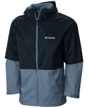Columbia Mens Roan Mountain Colorblocked Rain Jacket