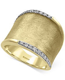 D'Oro by EFFY® Diamond Wide Band (1/4 ct. t.w.) in 14k Gold