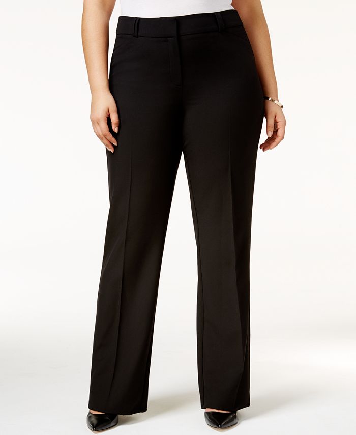 Plus Size Bootcut Trousers