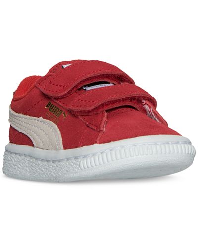 Puma Toddler Boys' Suede Velcro Casual Sneakers from Finish Line