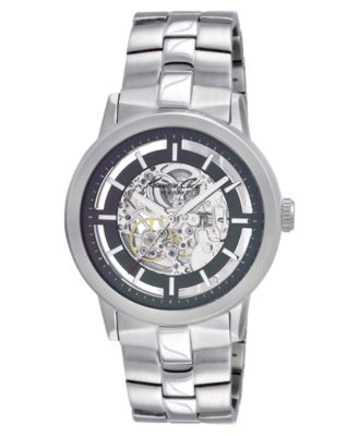 Kenneth Cole New York - Watch, Men's Automatic Skeleton Stainless Steel Bracelet KC3925