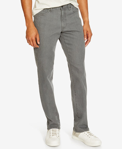 Kenneth Cole Reaction Men's Straight-Fit Gray Wash Jeans