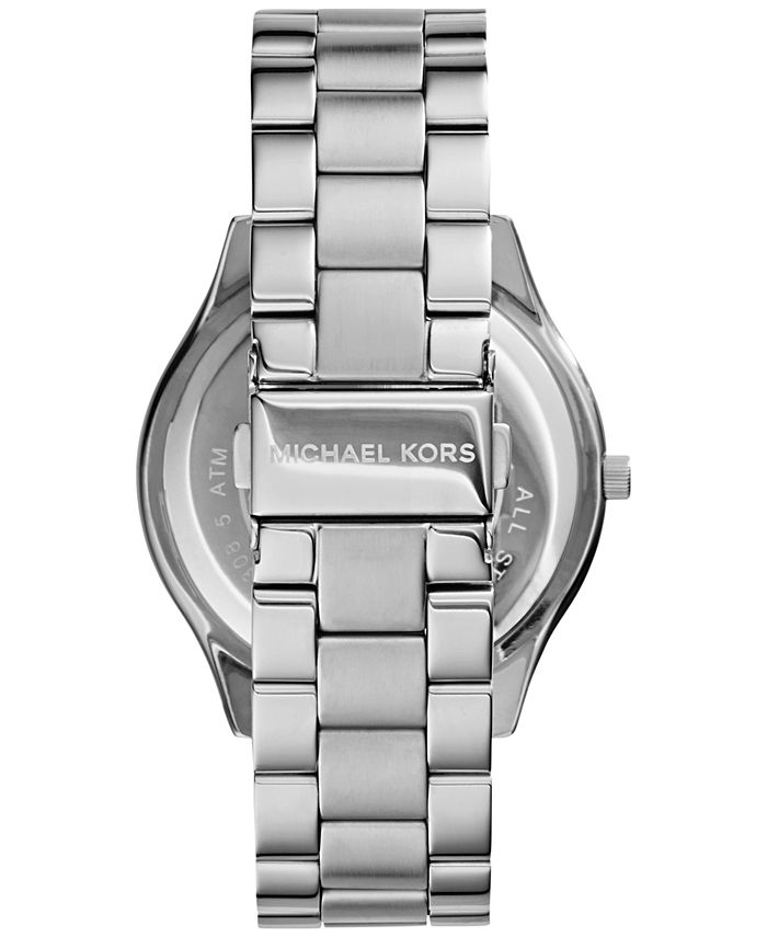 Michael Kors Unisex Slim Runway Stainless Steel Bracelet Watch 42mm ...