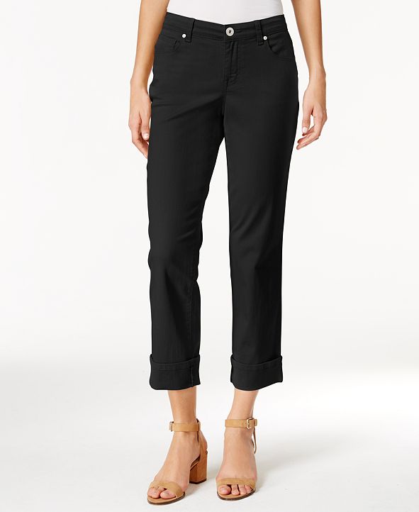 Style & Co Curvy Cuffed Capri Jeans, Created for Macy's & Reviews Jeans Women Macy's