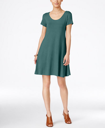 Style & Co Short-Sleeve A-Line Dress, Only at Macy's