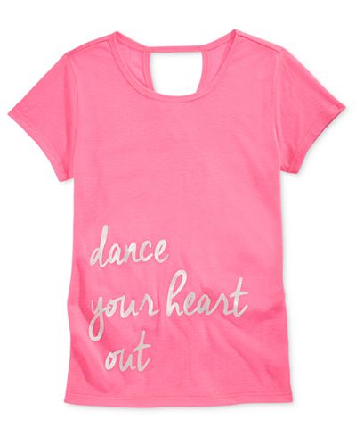 Ideology Dance Your Heart Out Graphic-Print T-Shirt, Big Girls (7-16), Only at Macy's