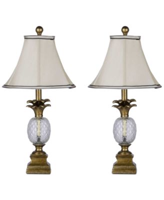 Abbyson Living - Ella Set of 2 Pineapple Table Lamps