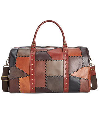 Patricia Nash Patchwork Milano Leather Weekender - Handbags & Accessories - Macy&#39;s