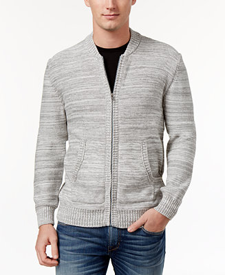 American Rag Men's Full Zip Sweater Bomber, Created for Macy's - Macy's
