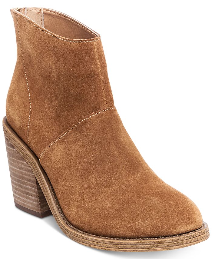 Steve Madden Women s Shrines Back Zipper Block Heel Booties Macy s