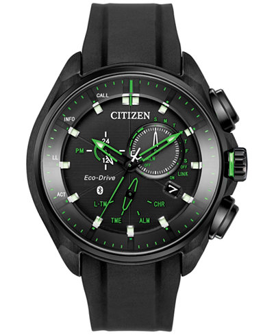 Citizen Men's Proximity Black Polyurethane Strap Watch 46mm BZ1028-04E, Limited Edition