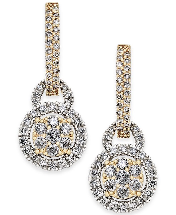 1 carat diamond earrings macys