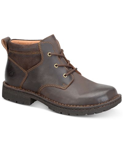 Born Men's Fulton 3-Eye Plain Toe Ankle Boots