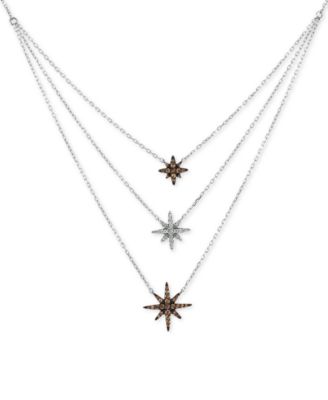 Le Vian - Diamond Layer Statement Necklace (1/3 ct. t.w.) in 14k White Gold
