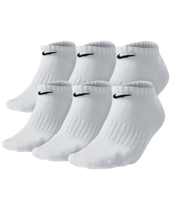 Nike Cotton No-Show Socks 6-Pack & Reviews - Underwear Socks - Men - Macy's