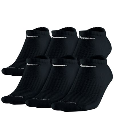 Nike Men's Socks, Dri Fit No Show 6 Pack