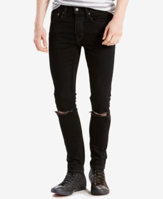 black ripped levis