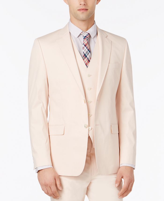 Lauren Ralph Lauren Men's Solid Pink Slim-Fit Vested Suit - Macy's