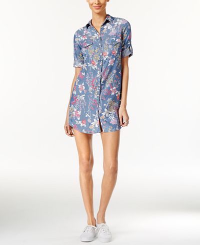 Kut from the Kloth Floral-Print Shirtdress