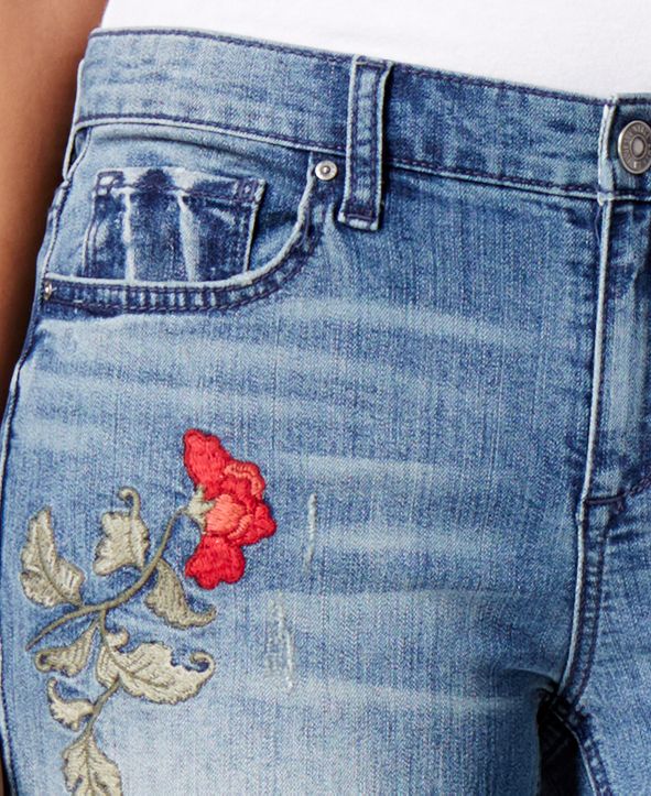 Vintage America Embroidered Boyfriend Jeans & Reviews Jeans Women