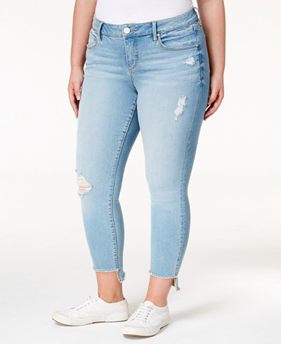 SLINK Jeans Trendy Plus Size Caralyn Wash Ripped Jeans